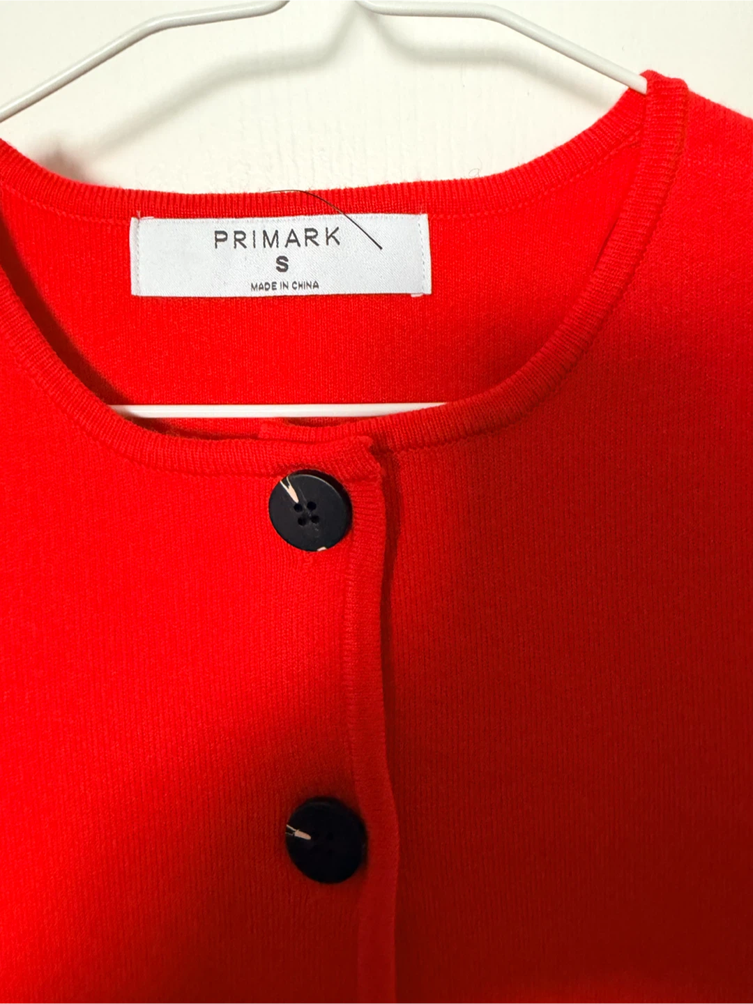 Primark Red Sleeveless Button-Up Vest Top Size S - photo 2