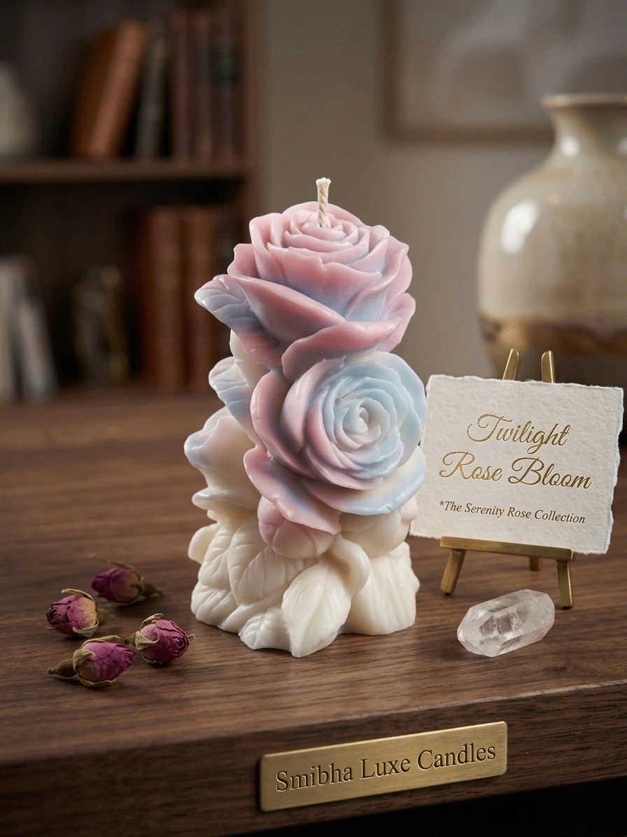 Smibha Luxe Candles Rose Collection Candle