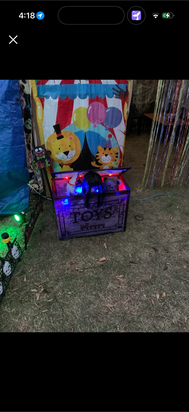 Animated Halloween Jack-in-the-Box with Spooky Dolls