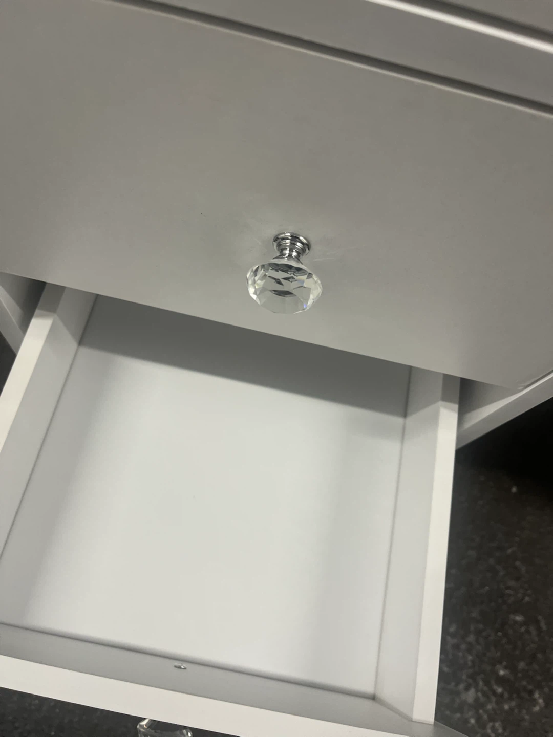 White Vanity Makeup Desk with Lights and Mirror - photo 5