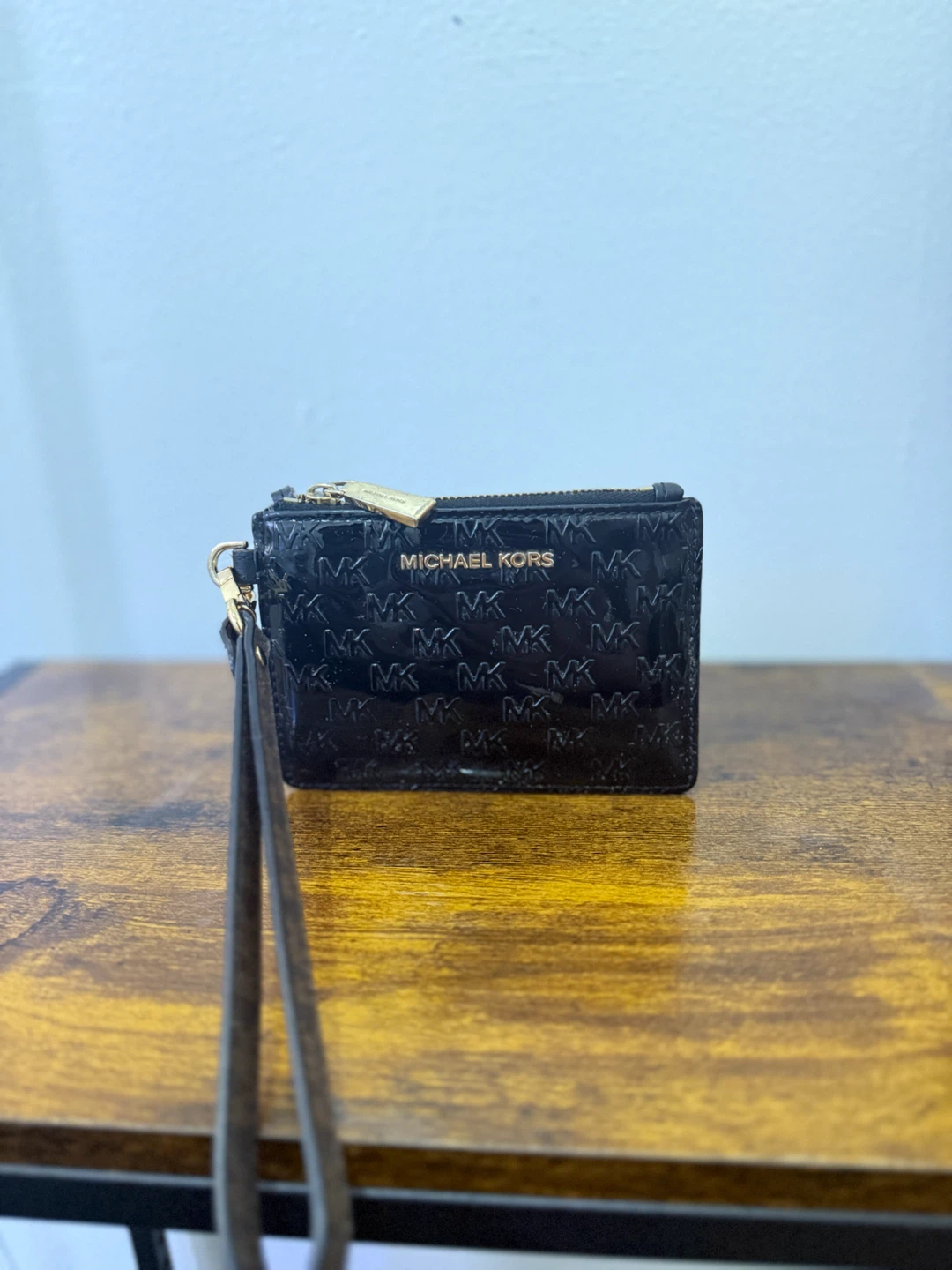 Michael Kors Black Monogram Card Holder with Wristlet - photo 2