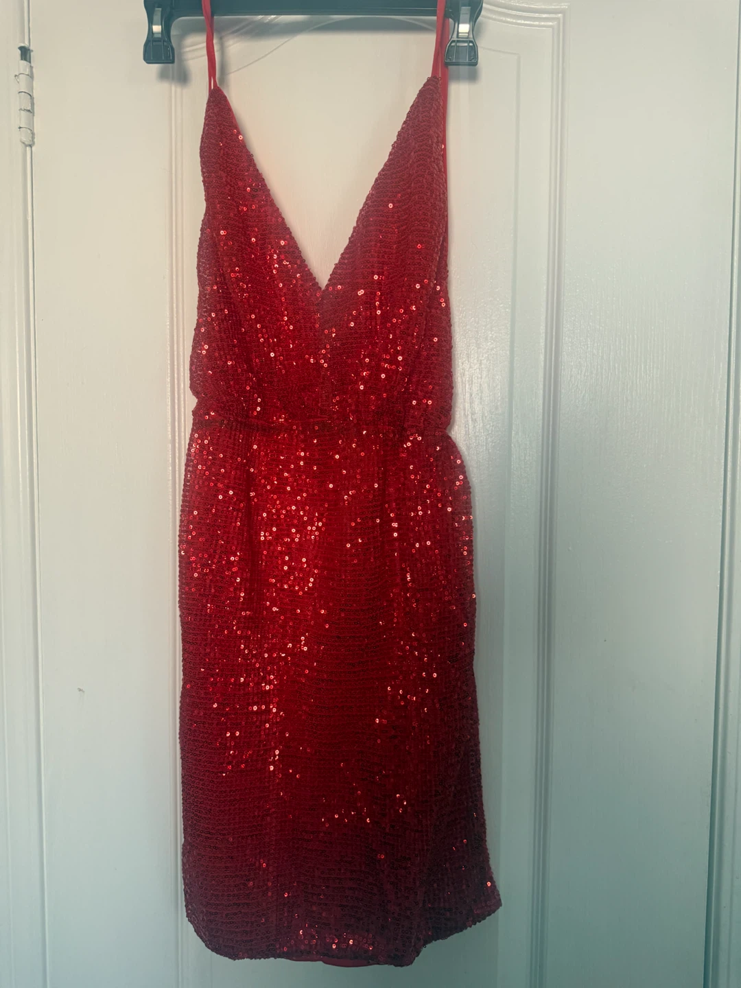 Sparkly Red Sequin Dress