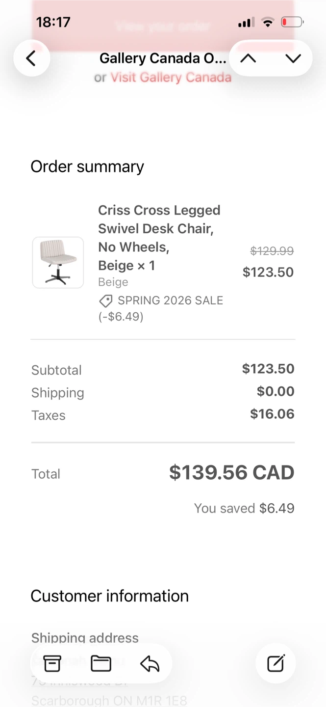 Criss Cross Legged Swivel Desk Chair, No Wheels. - photo 3
