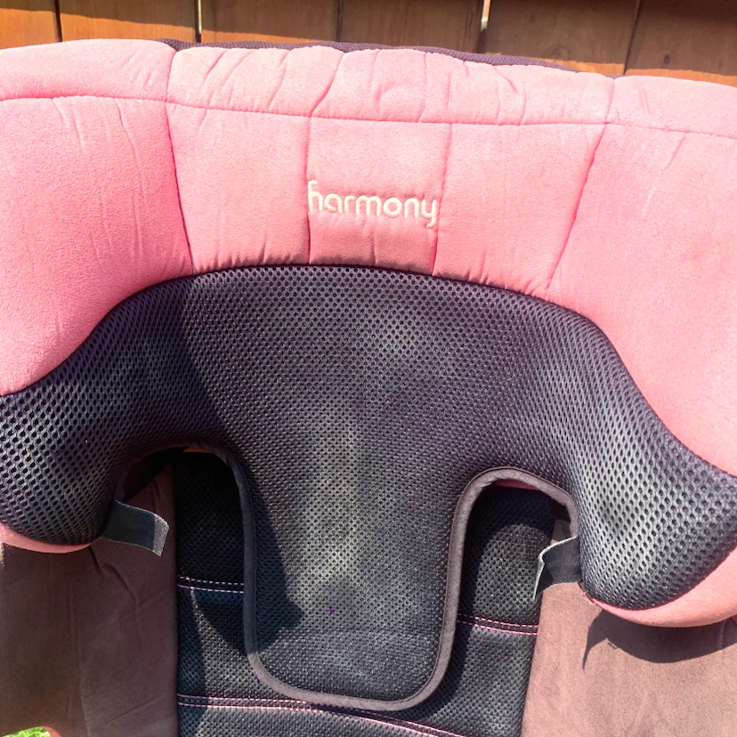 Child Booster Car Seat Harness Pink Black Toddler Travel Harmony - photo 5