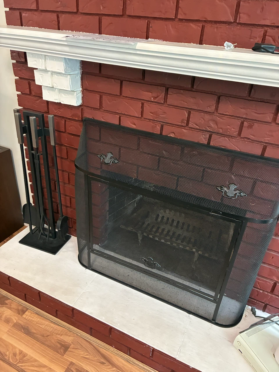 Fireplace Screen and Tool Set