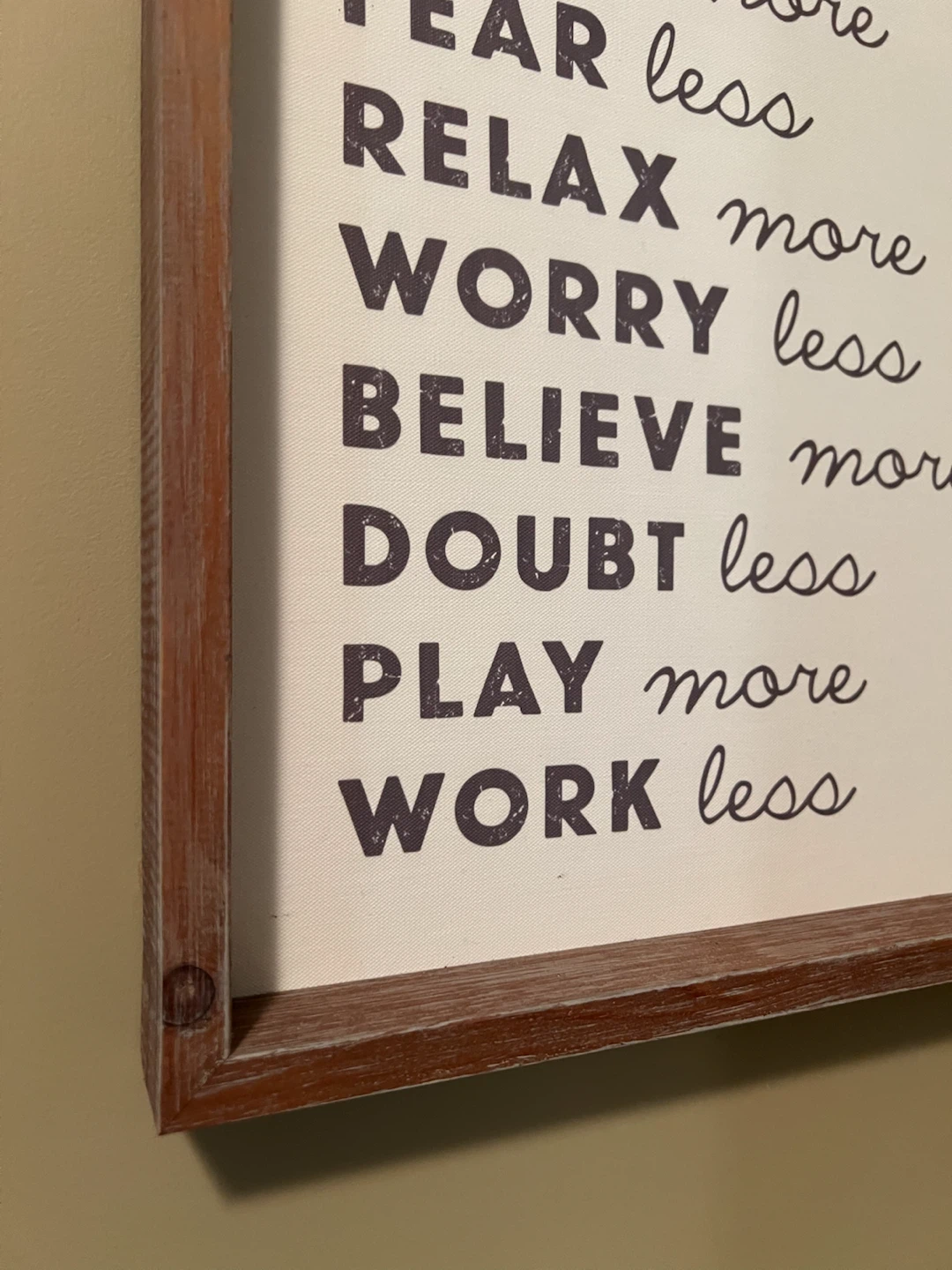 Rustic Wood Framed Inspirational Wall Art - photo 2