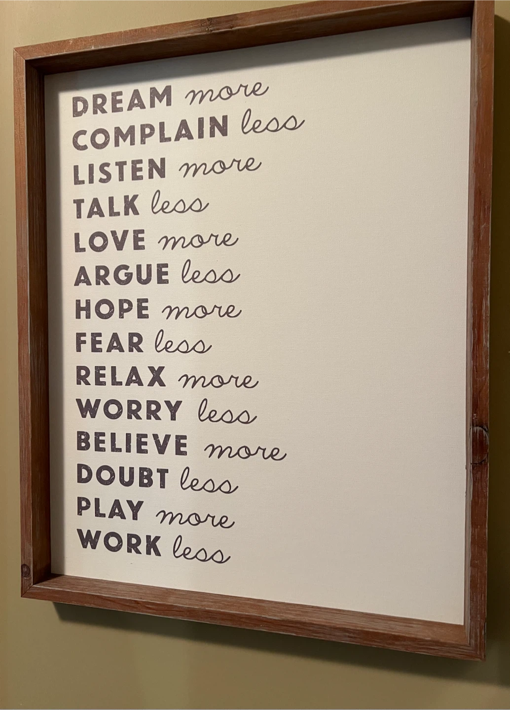 Rustic Wood Framed Inspirational Wall Art - photo 3