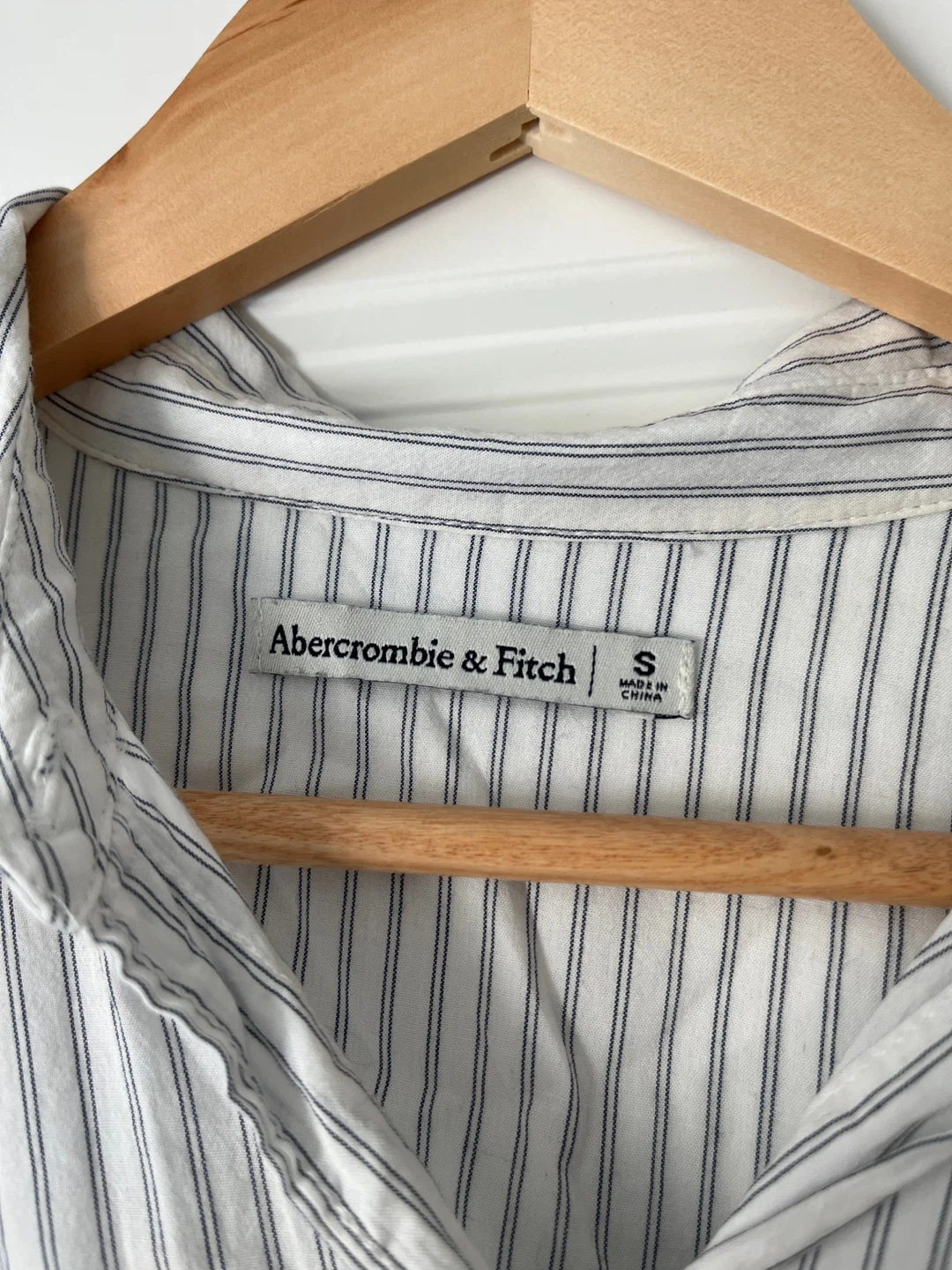 Abercrombie & Fitch Oversized Stripe Button-Up Shirt - Size S - photo 2