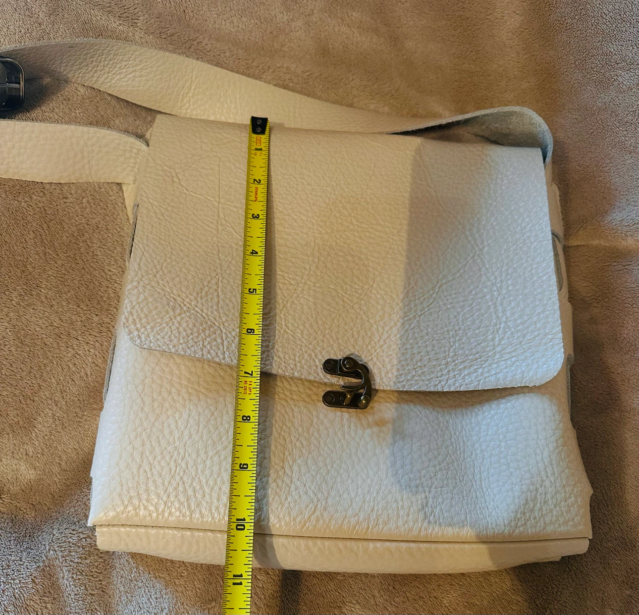 White off Genuine Leather Crossbody Bag - photo 3