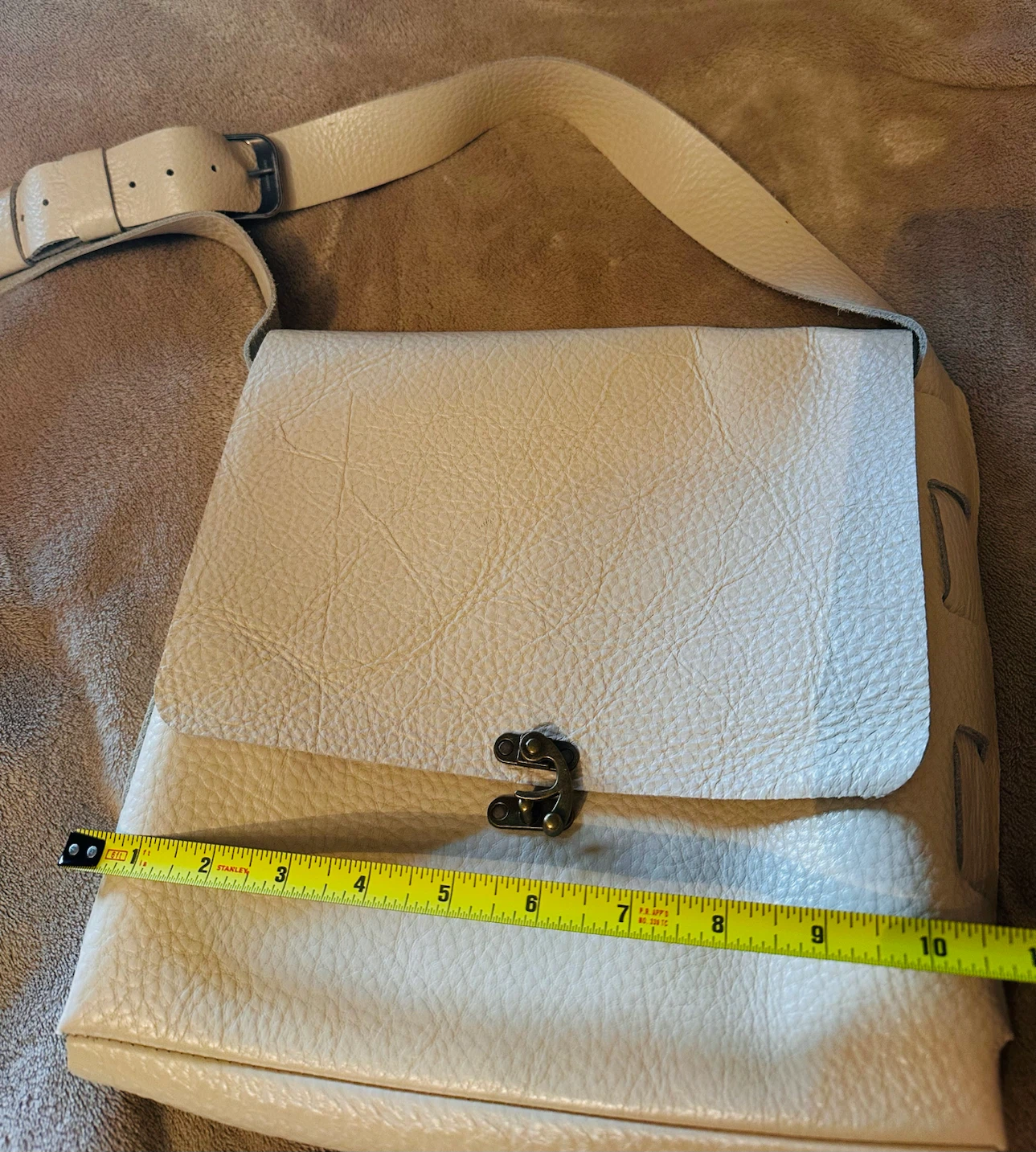 White off Genuine Leather Crossbody Bag - photo 5