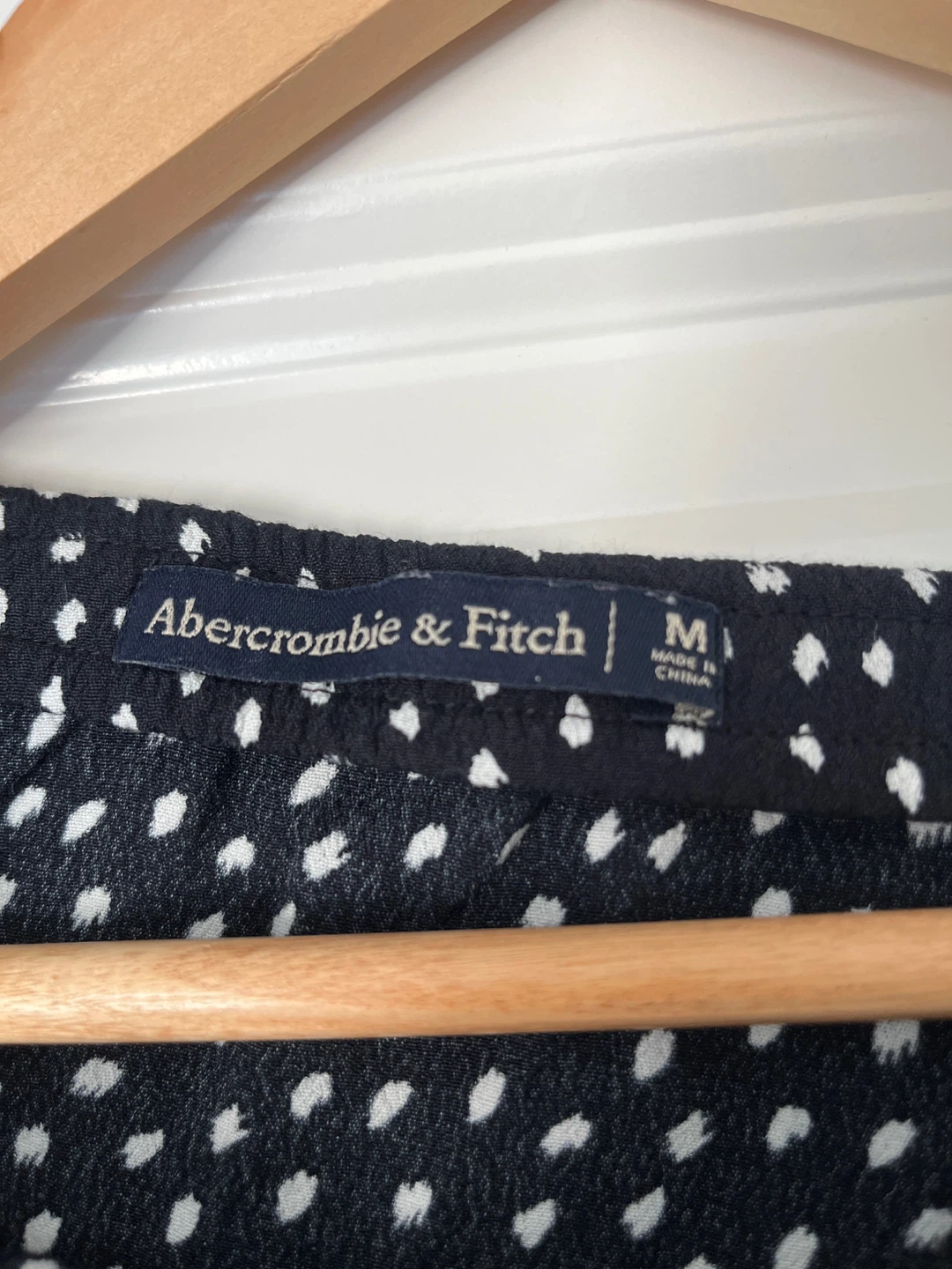 Abercrombie & Fitch Black Dot Midi Skirt - Size M - photo 2
