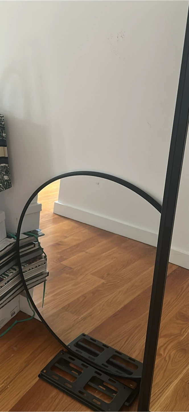 Standing Round Mirror