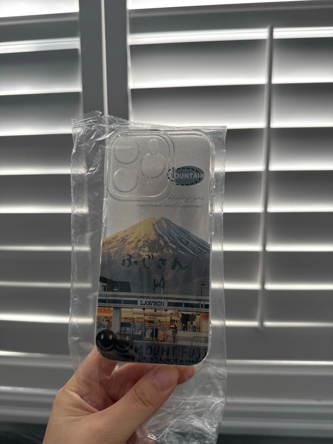 iPhone 16 Pro Clear Phone Case with Mount Fuji & Lawson Design
