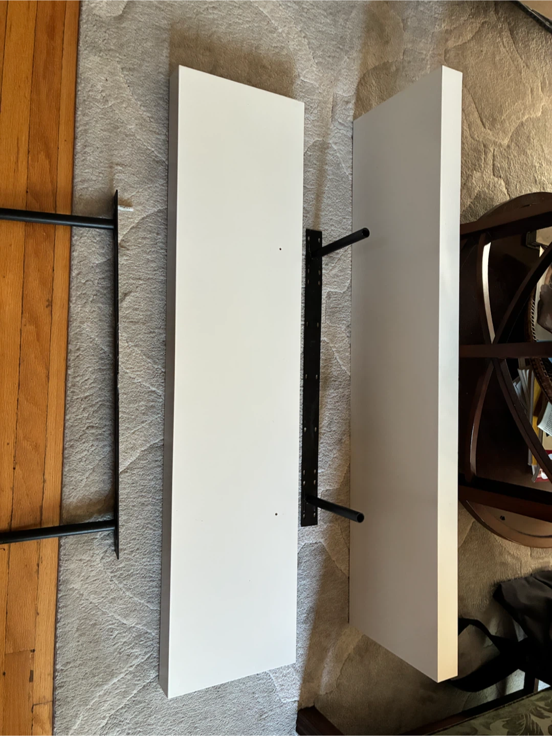 $5 IKEA Lack Wall Shelf x 2 White Great Condition 110x26 cm