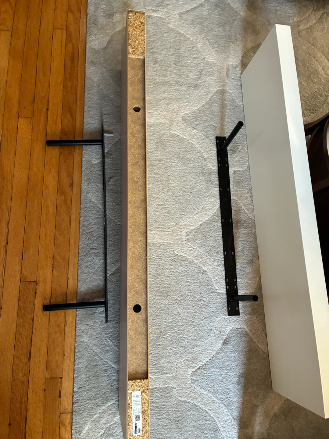 $5 IKEA Lack Wall Shelf x 2 White Great Condition 110x26 cm - photo 3