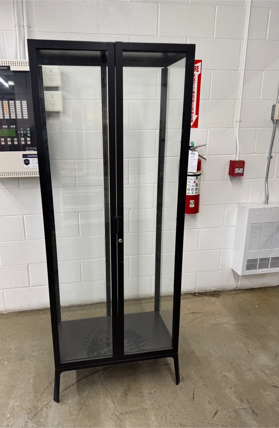 Black Glass Display Cabinet