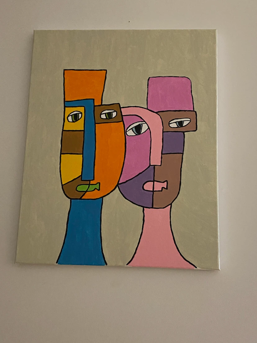 Abstract Faces Canvas Art