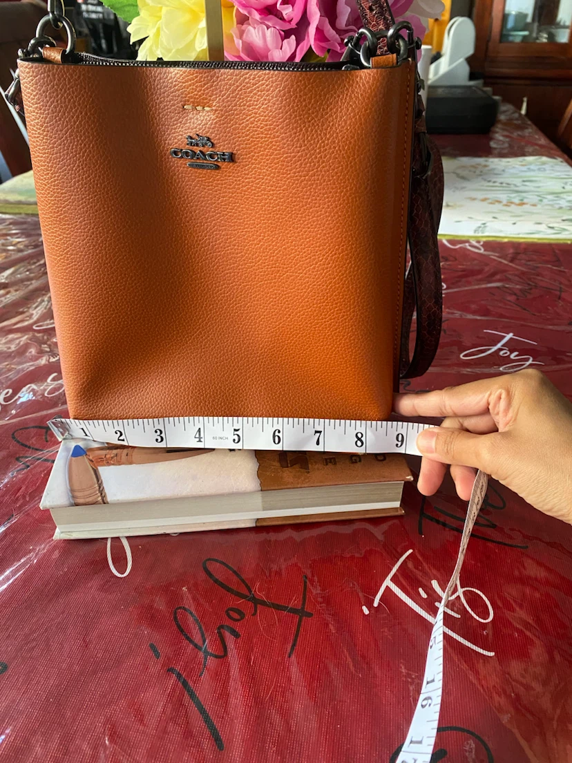 Coach Orange Leather Bucket Bag - photo 3