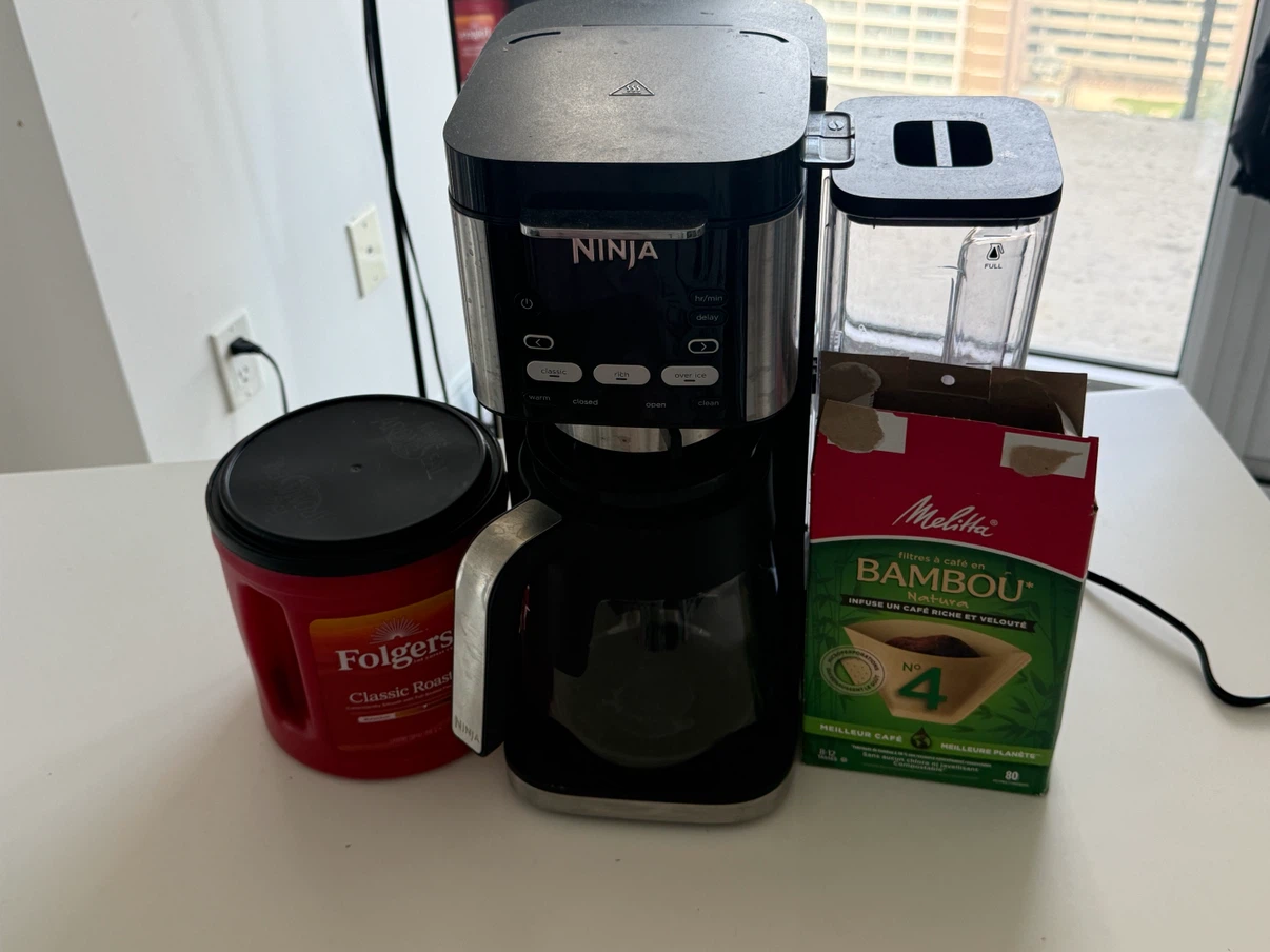 Ninja Coffee Maker with Folgers & Melitta Filters