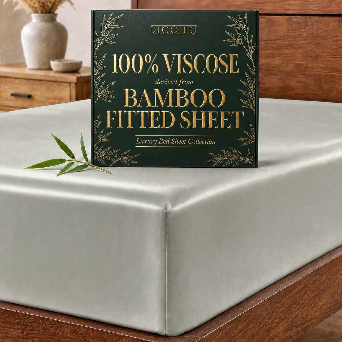 Brand New DECOLURE 100% Viscose Bamboo Fitted Sheet (Queen)