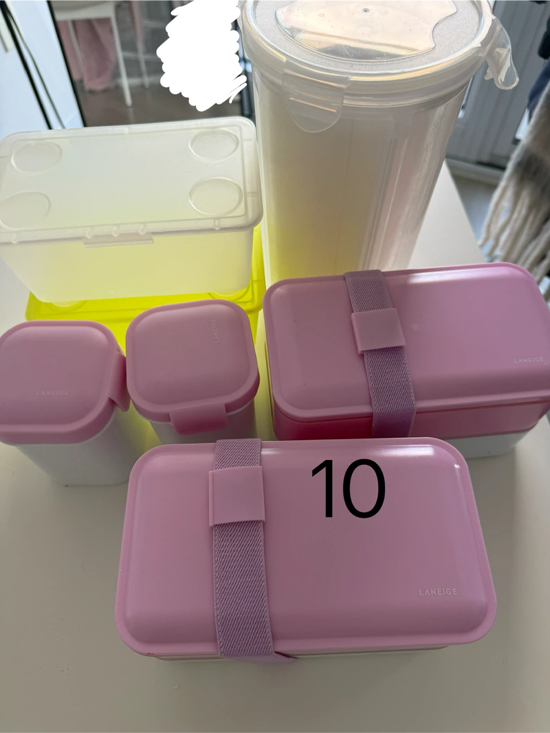 Laneige Pink Storage Containers Set