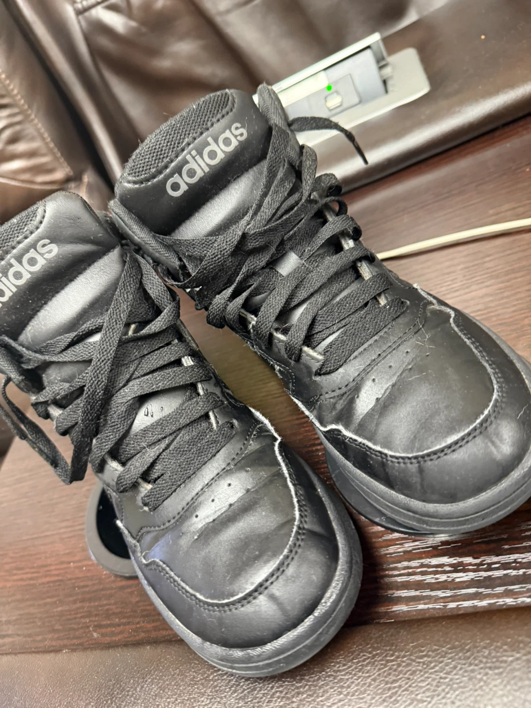 Adidas Black High-Top Sneakers - photo 3