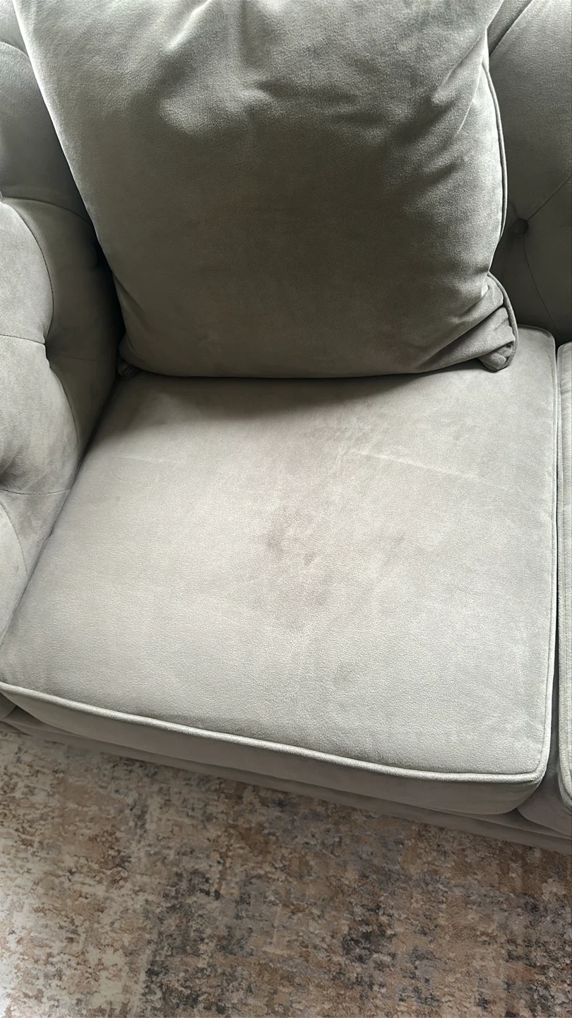 Gray Tufted Loveseat Sofa - photo 3