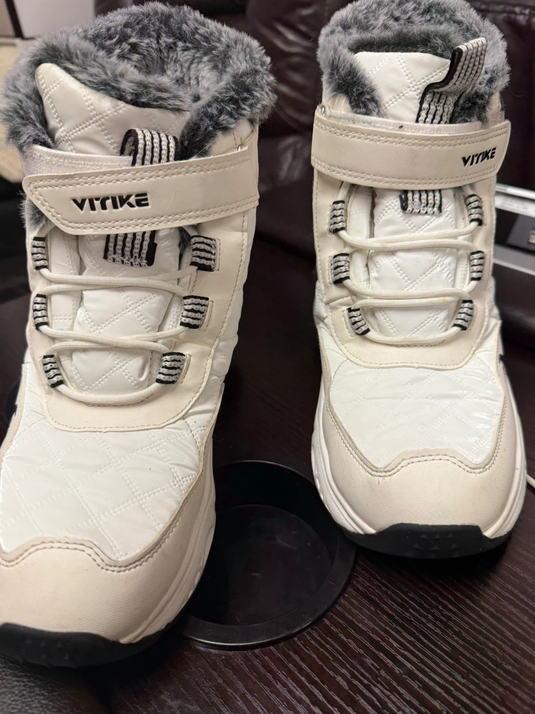 VITIKKE White Faux Fur Lined Winter Boots - photo 4