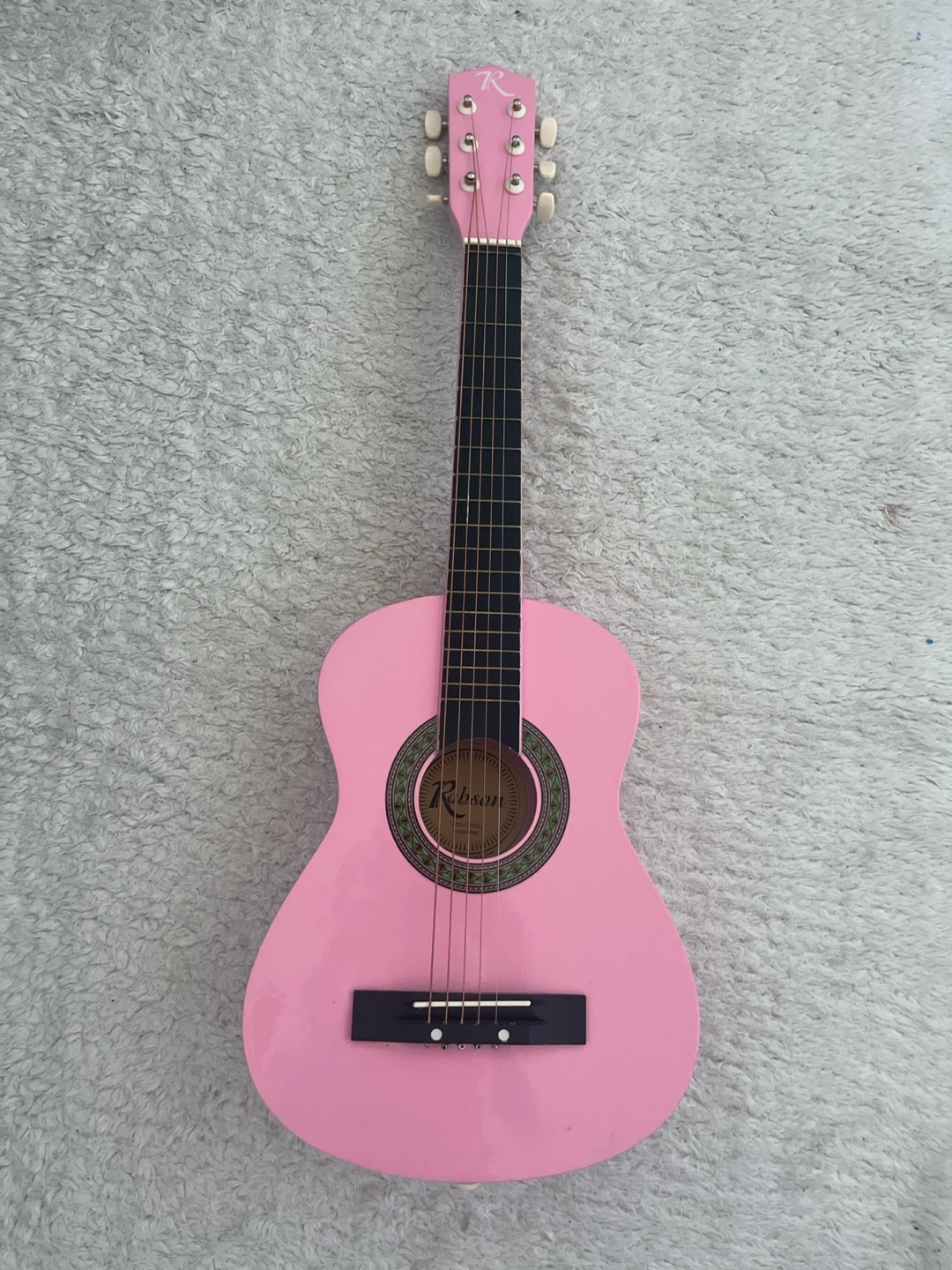 Robson Pink Acoustic Guitar