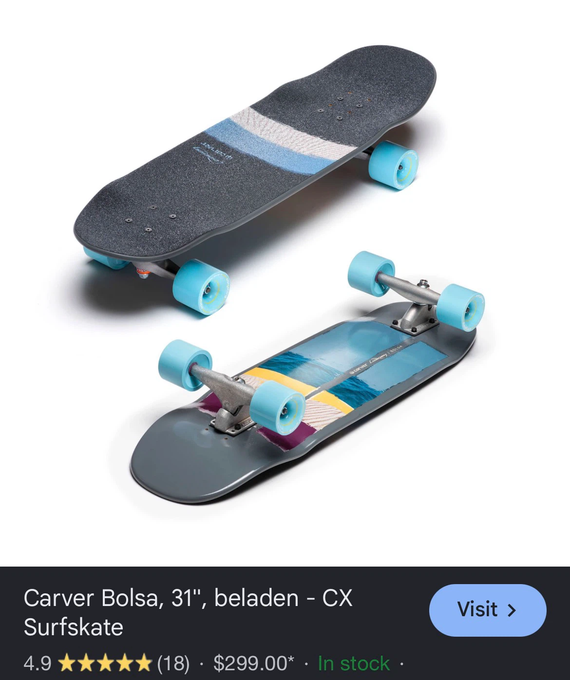 Carver x Loaded Bolsa 31" Surfskate - photo 3