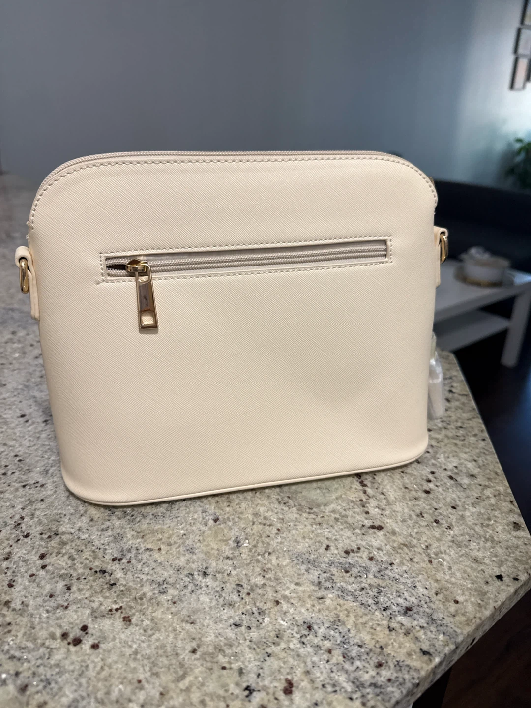 Beige and Black Two-Tone Dome Satchel - photo 2