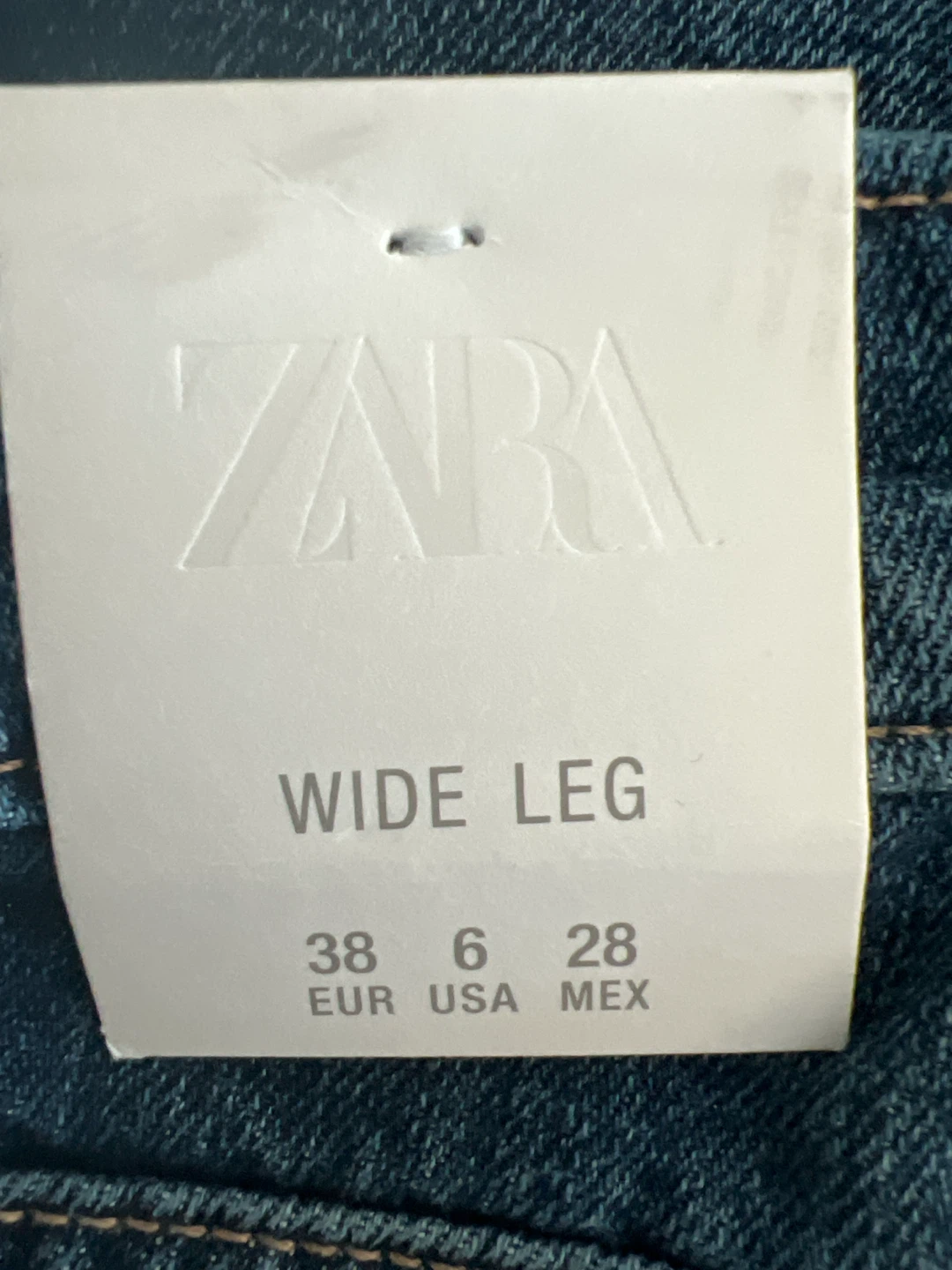 Zara Wide Leg Jeans - Size 38