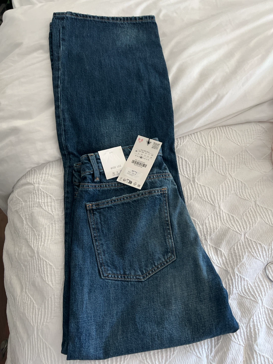 Zara Wide Leg Jeans - Size 38 - photo 3