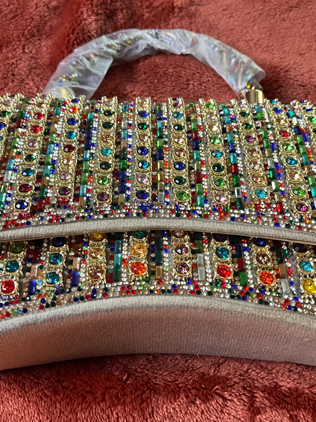 Rhinestone Embellished Handbag