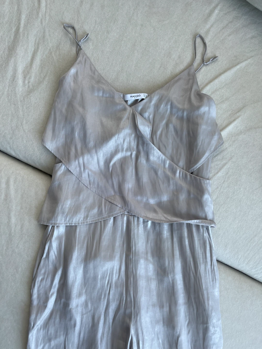 Mango Suit Silver Jumpsuit