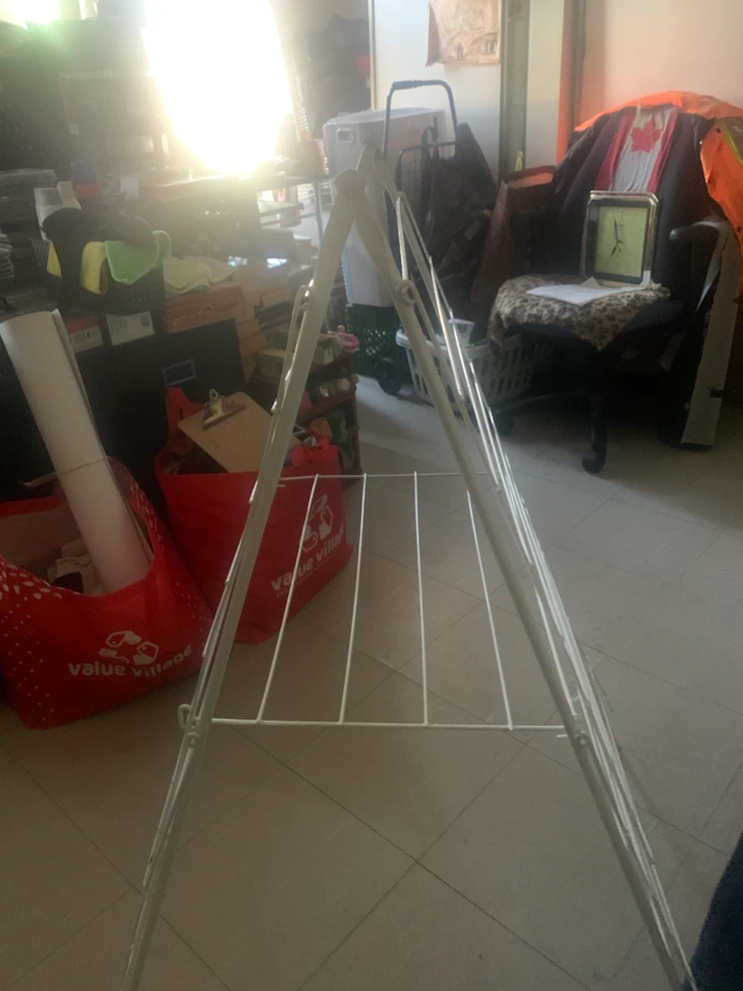White A-Frame Drying Rack - photo 3