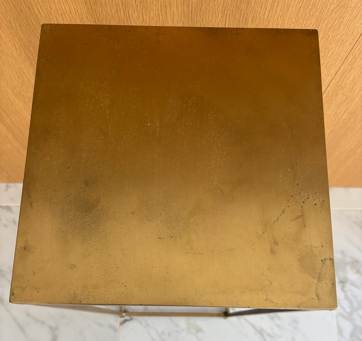 Gold Metal Pedestal Stand - photo 2