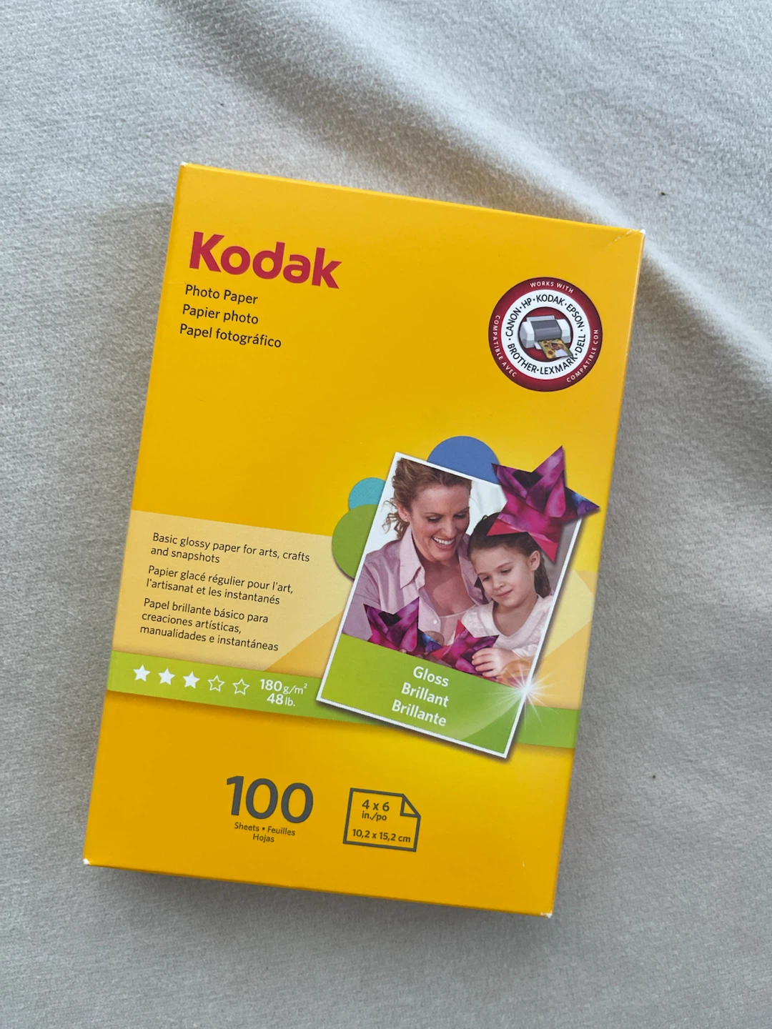 Kodak Photo Paper 100 Sheets 4x6 Glossy