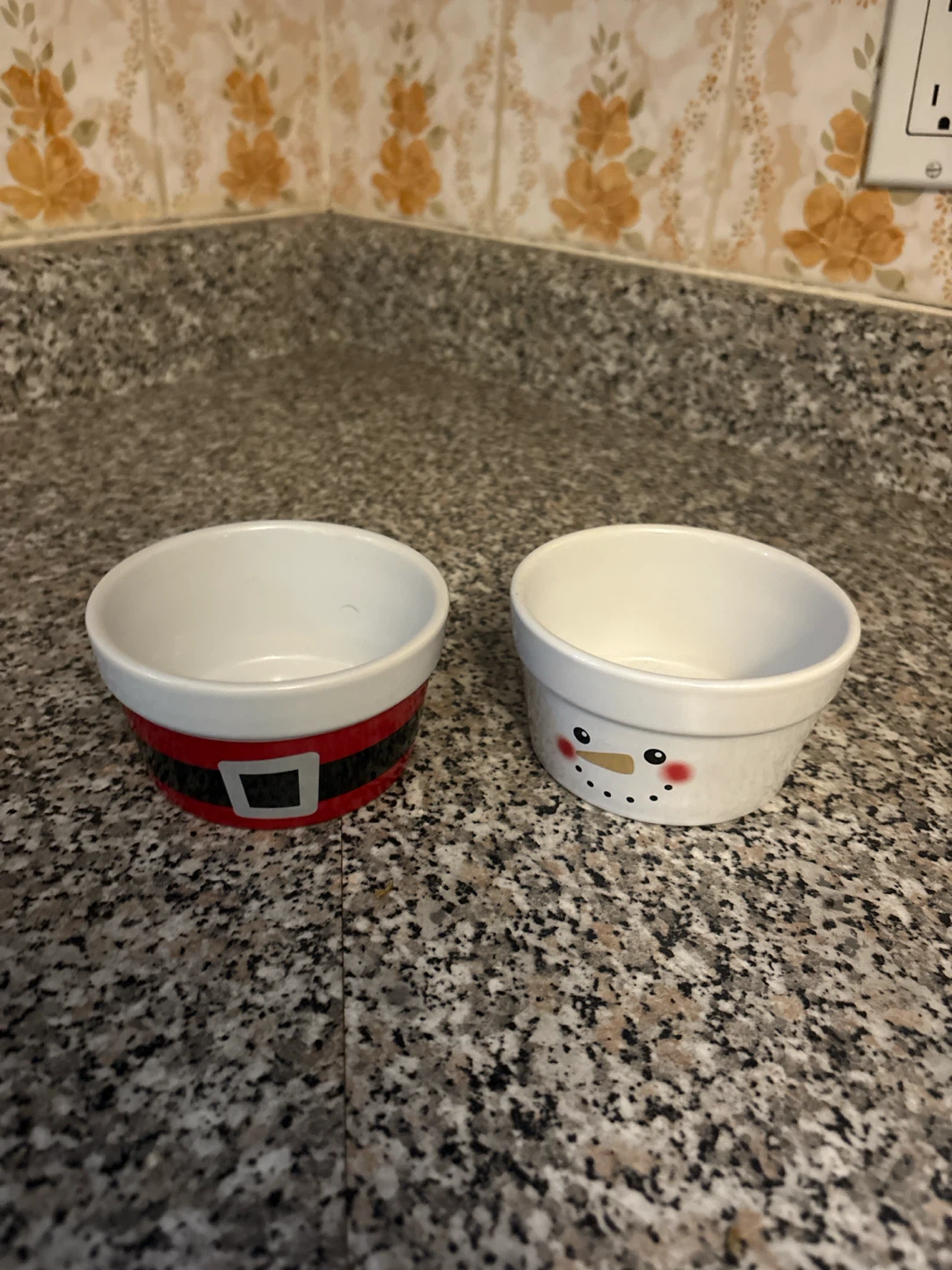 Set of 2 Christmas Themed Ramekins
