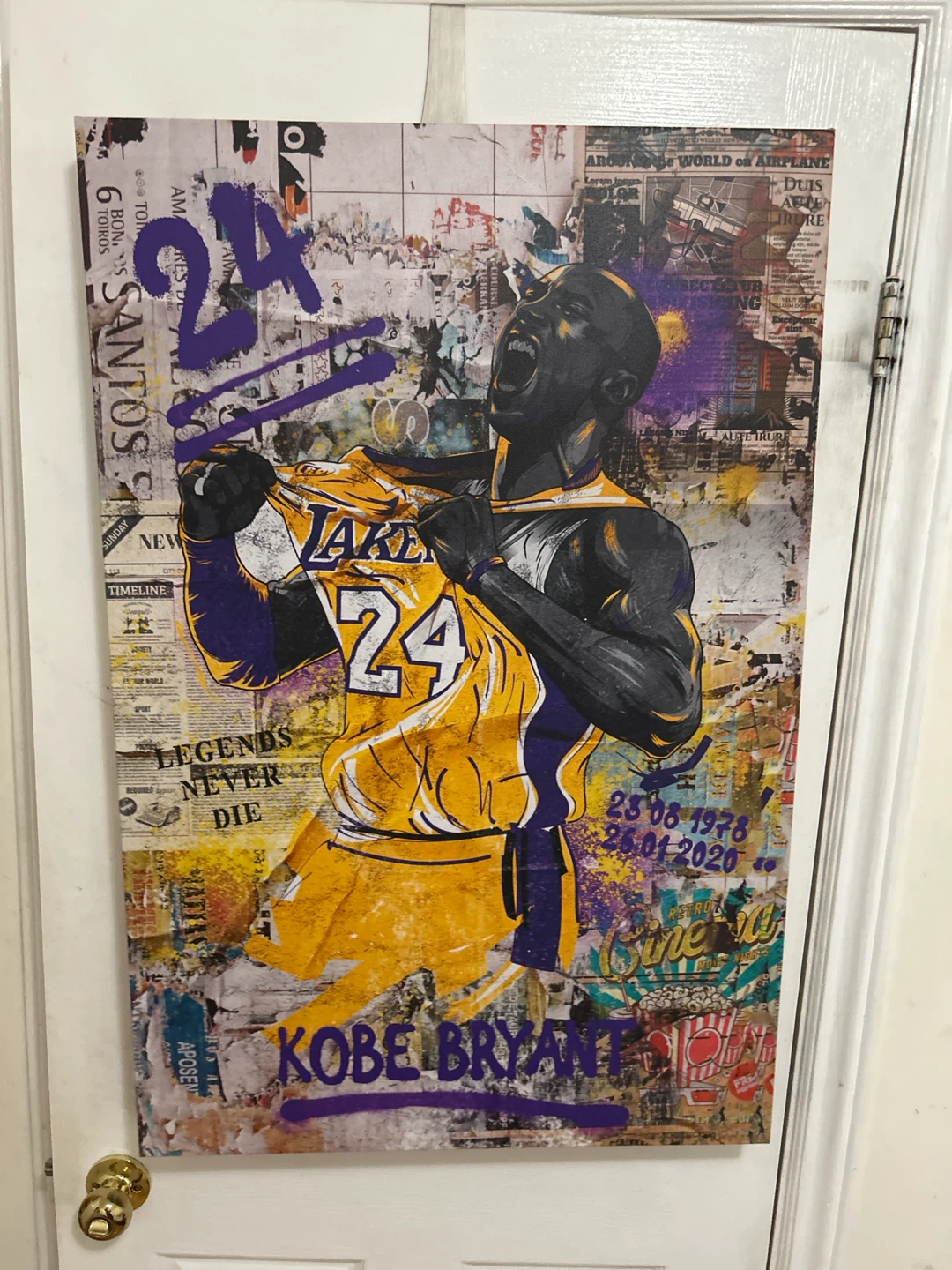Kobe Bryant #24 Lakers Art Print