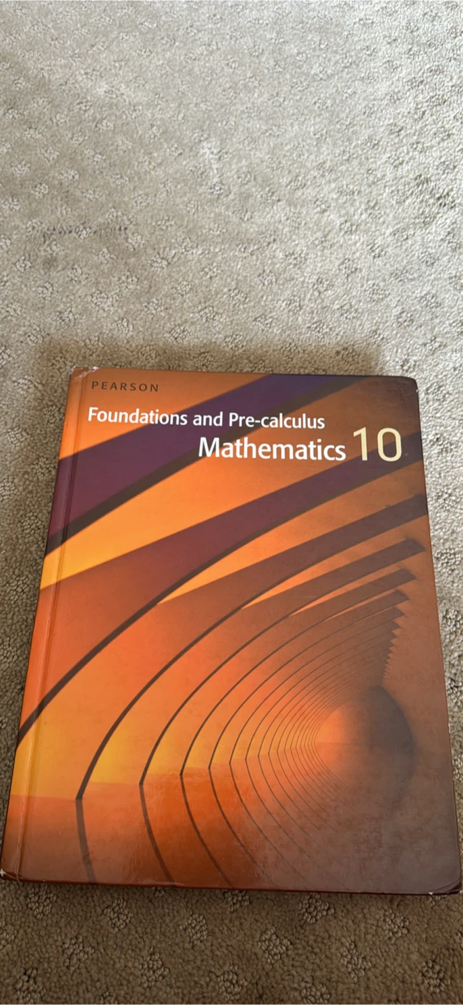 Foundations and Pre-calculus Mathematics 10
