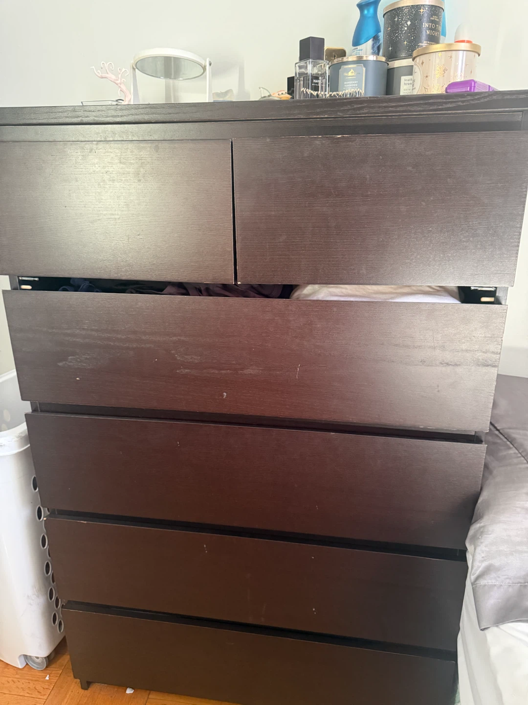 Dark Brown 6-Drawer Dresser (Pick up only)