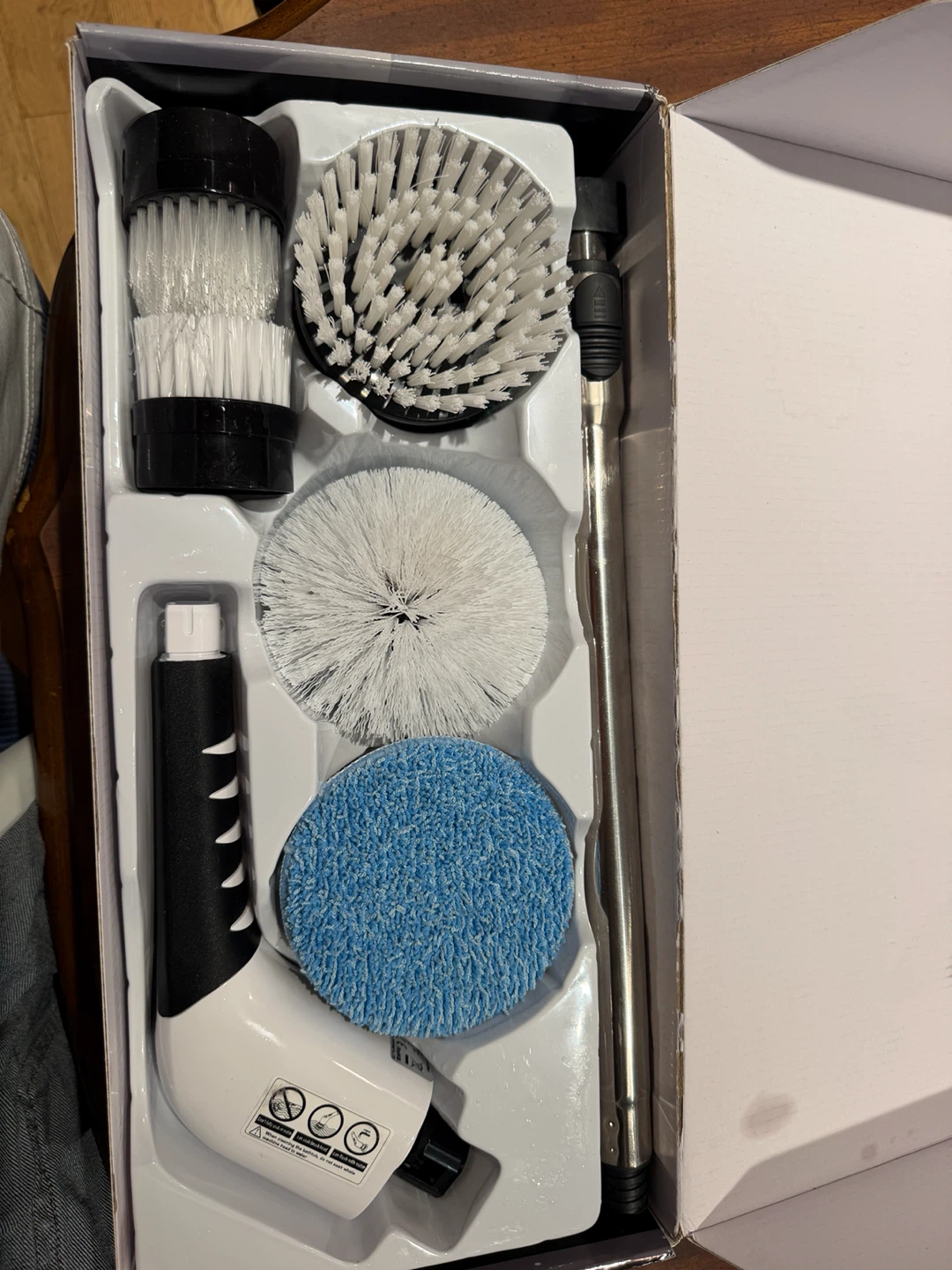 8-in-1 Electric Cleaning Brush with Extension Handle - photo 3