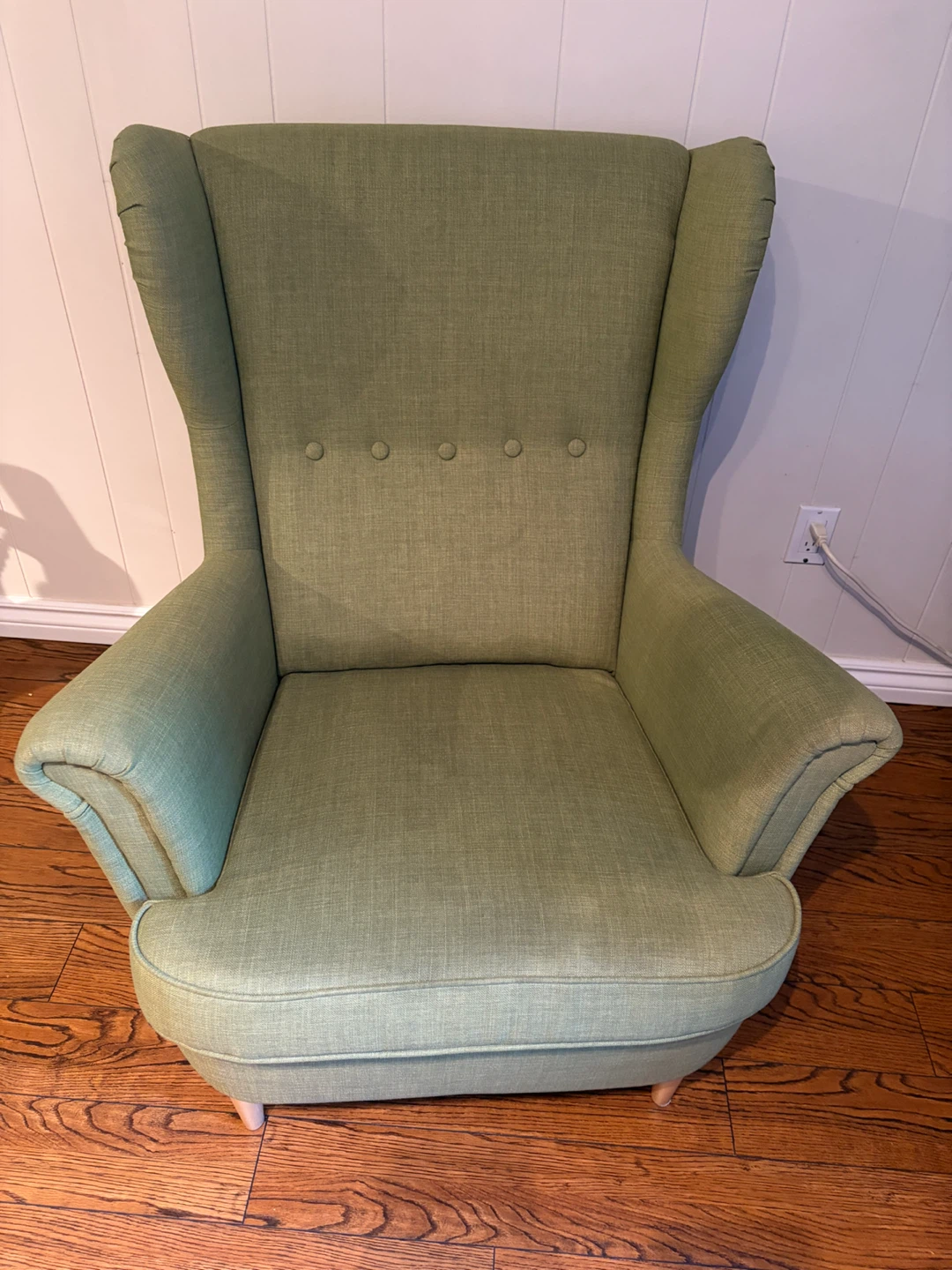 Green Wingback Accent Chair