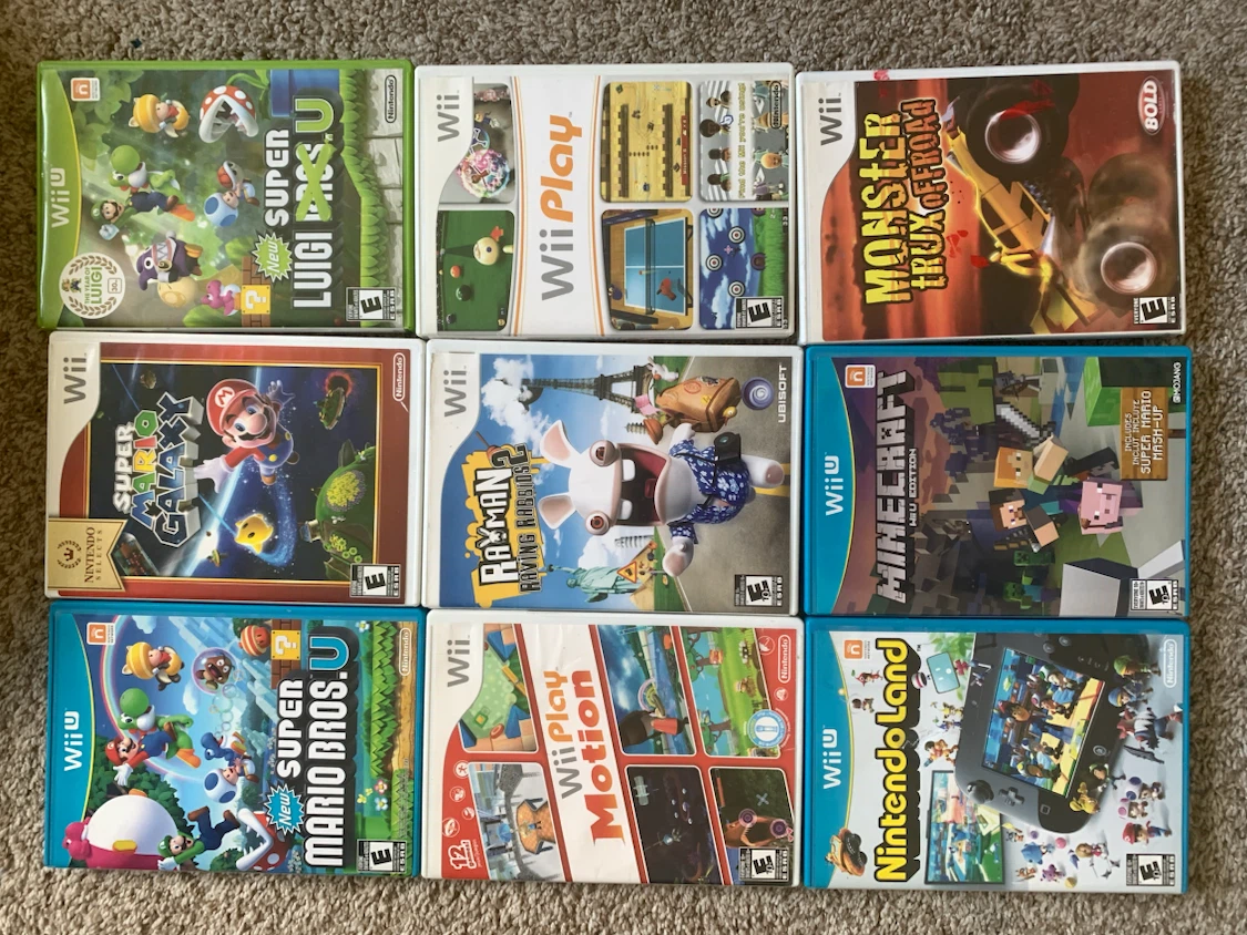 Wii and Wii U Nintendo Games
