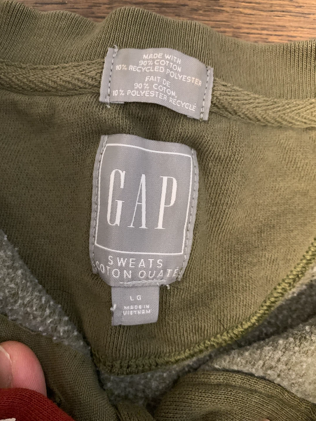 GAP Green Button-Up Sweatshirt - photo 2