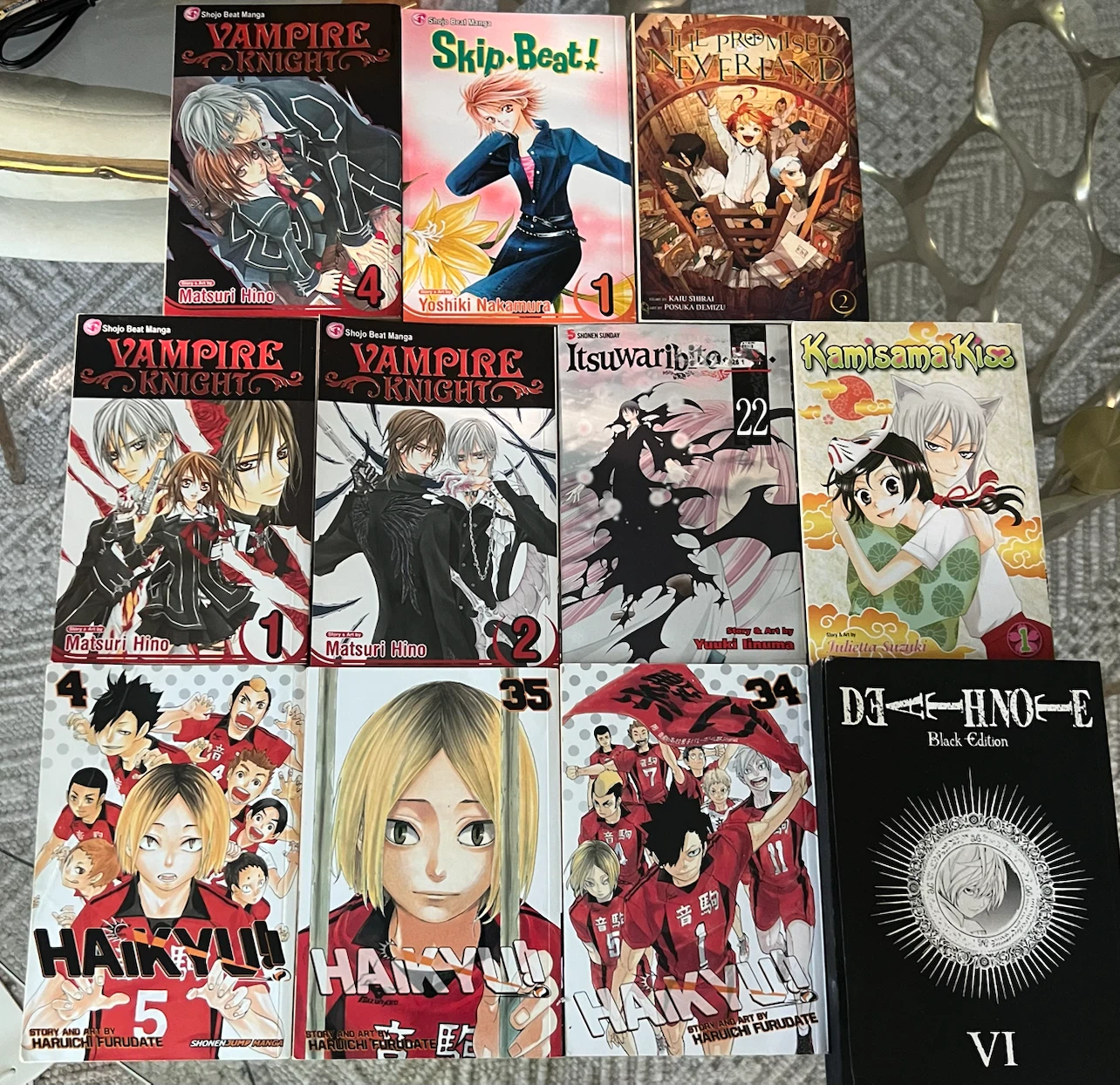 Manga Collection: Vampire Knight, Skip Beat!, Haikyu!!, and more