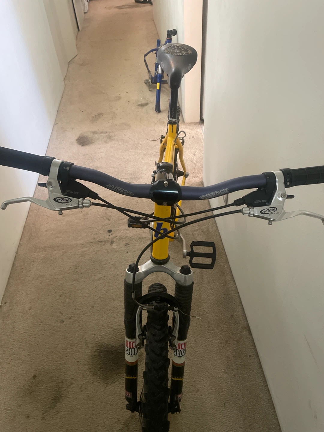 Yellow Brodie Rocket Mountain Bike