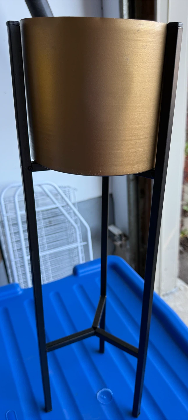 Gold Metal Planter Stand