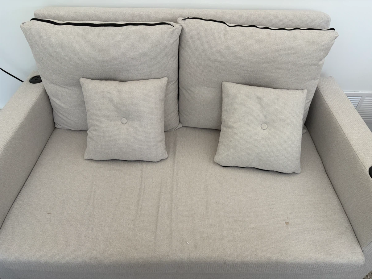 3-in-1 Convertible Sofa Bed Loveseat - photo 2